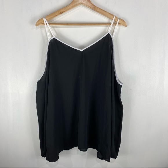 1. State Flowy Off The Shoulder Tank Top Crepe Blouse Shirt Top Size XL (NWT) - Picture 7 of 7